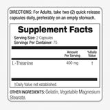 FITO MEDIC'S L-Theanine Capsules lifestyle scene with a glass of water
