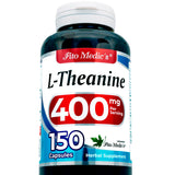 FITO MEDIC'S L-Theanine Capsules side view showing dosage information