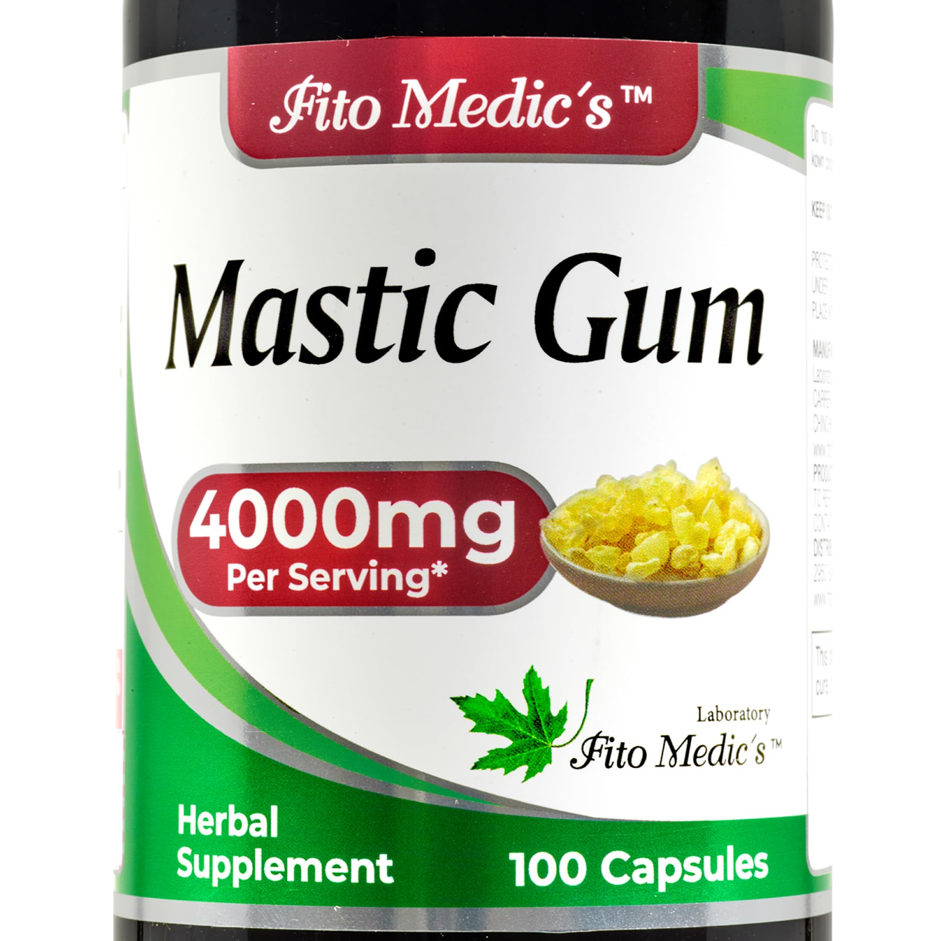 FITO MEDIC'S Mastic Gum Capsules 400mg front view