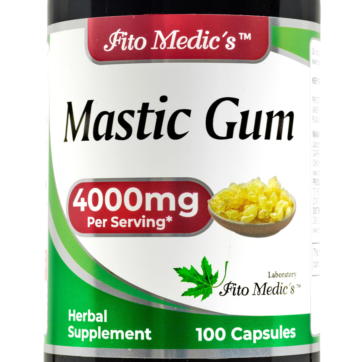 FITO MEDIC'S Mastic Gum Capsules 400mg front view