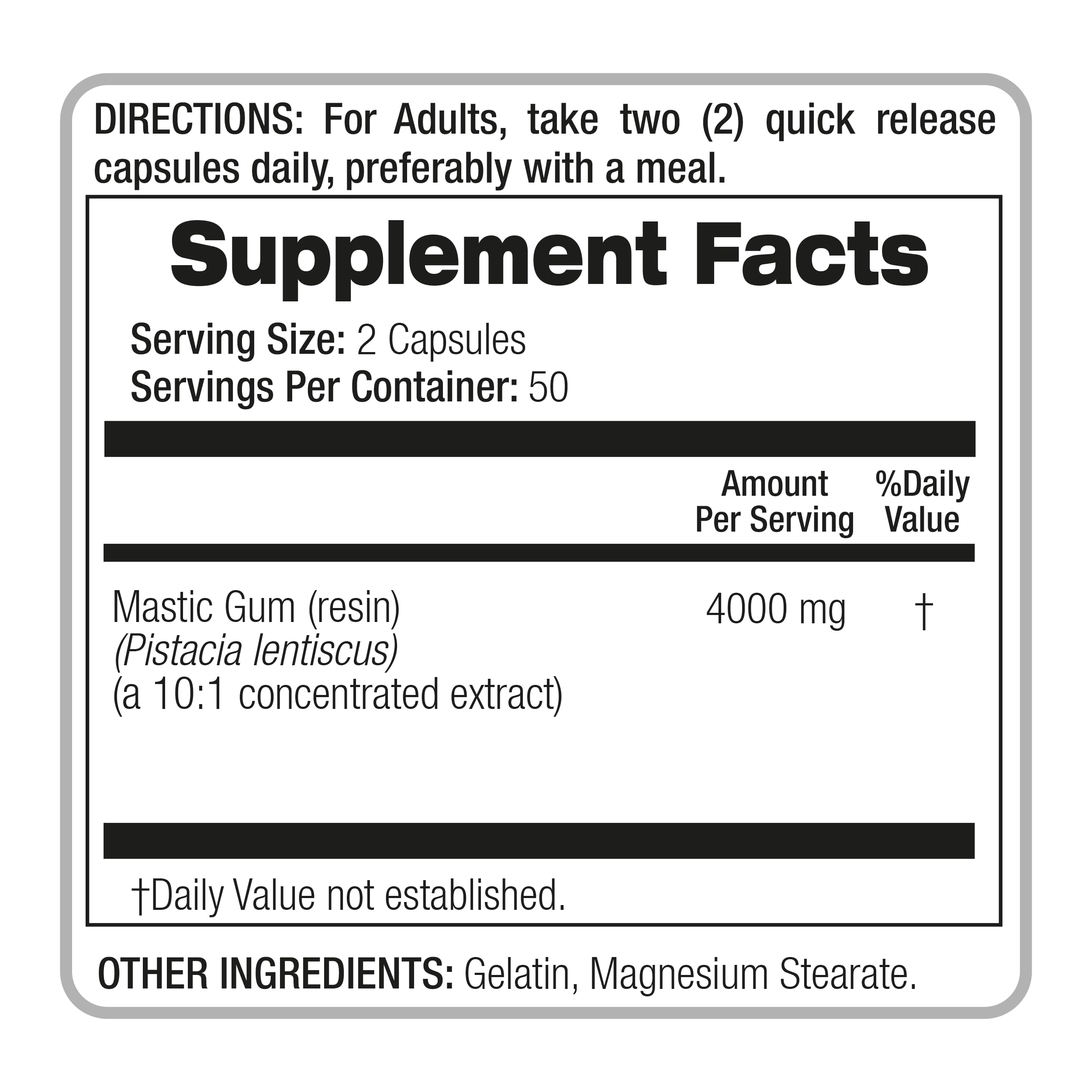 FITO MEDIC'S Mastic Gum Capsules 400mg with packaging