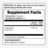 FITO MEDIC'S Methionine 1200mg supplement in a lifestyle setting