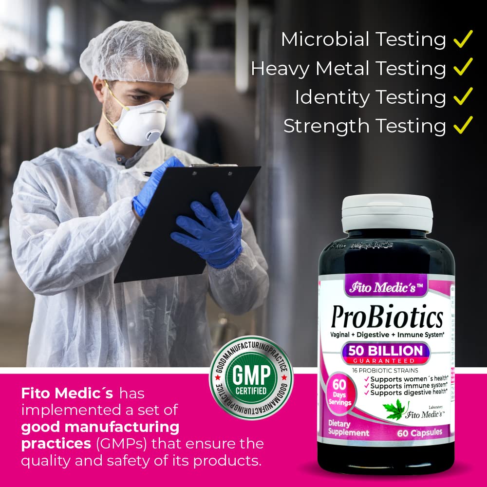FITO MEDIC'S Probiotic Supplement bottle back view