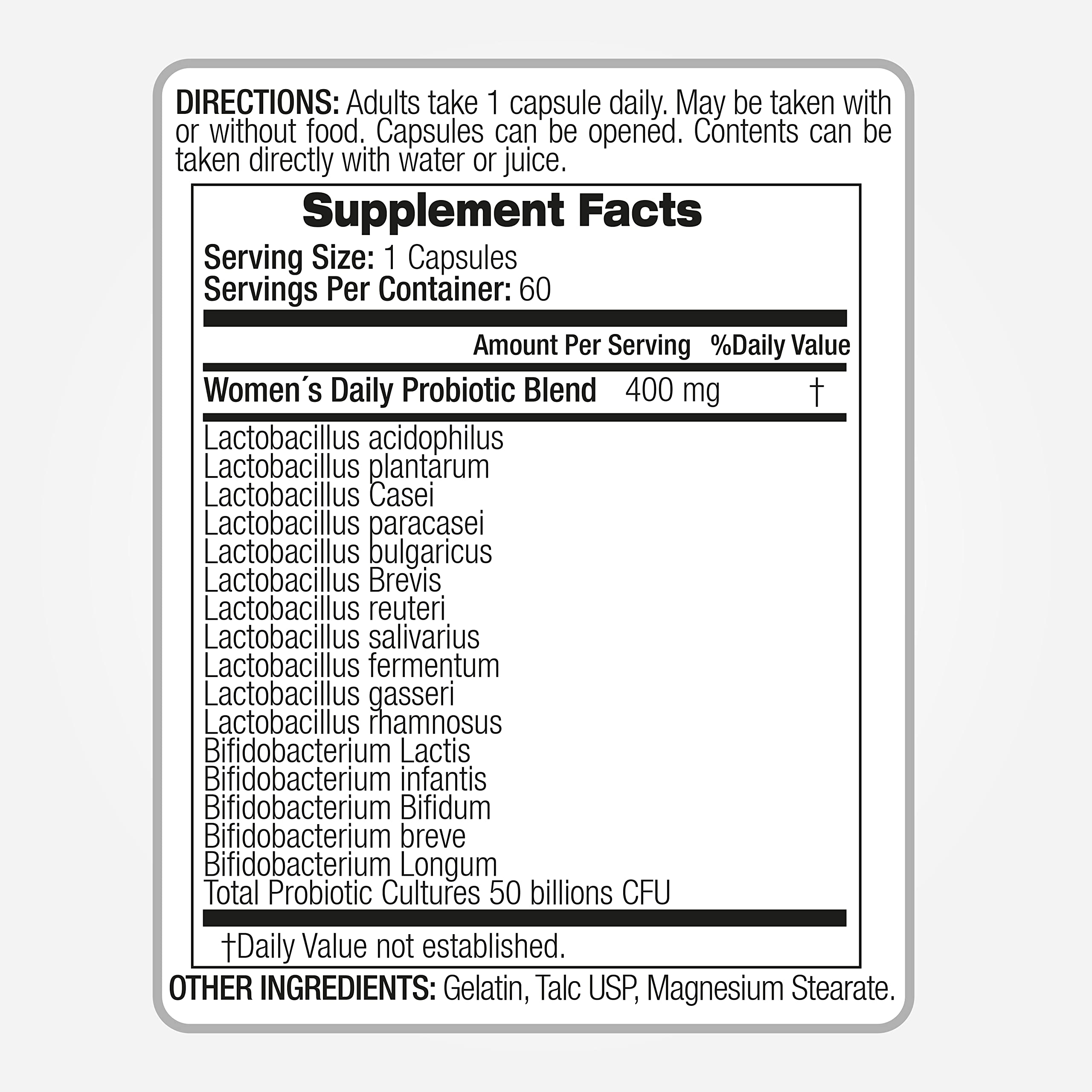 FITO MEDIC'S Probiotic Supplement capsules in a hand