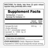 FITO MEDIC'S Sarsaparrilla Herbal Supplement bottle on a wooden table