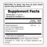 FITO MEDIC'S Shilajit Capsules bottle back view
