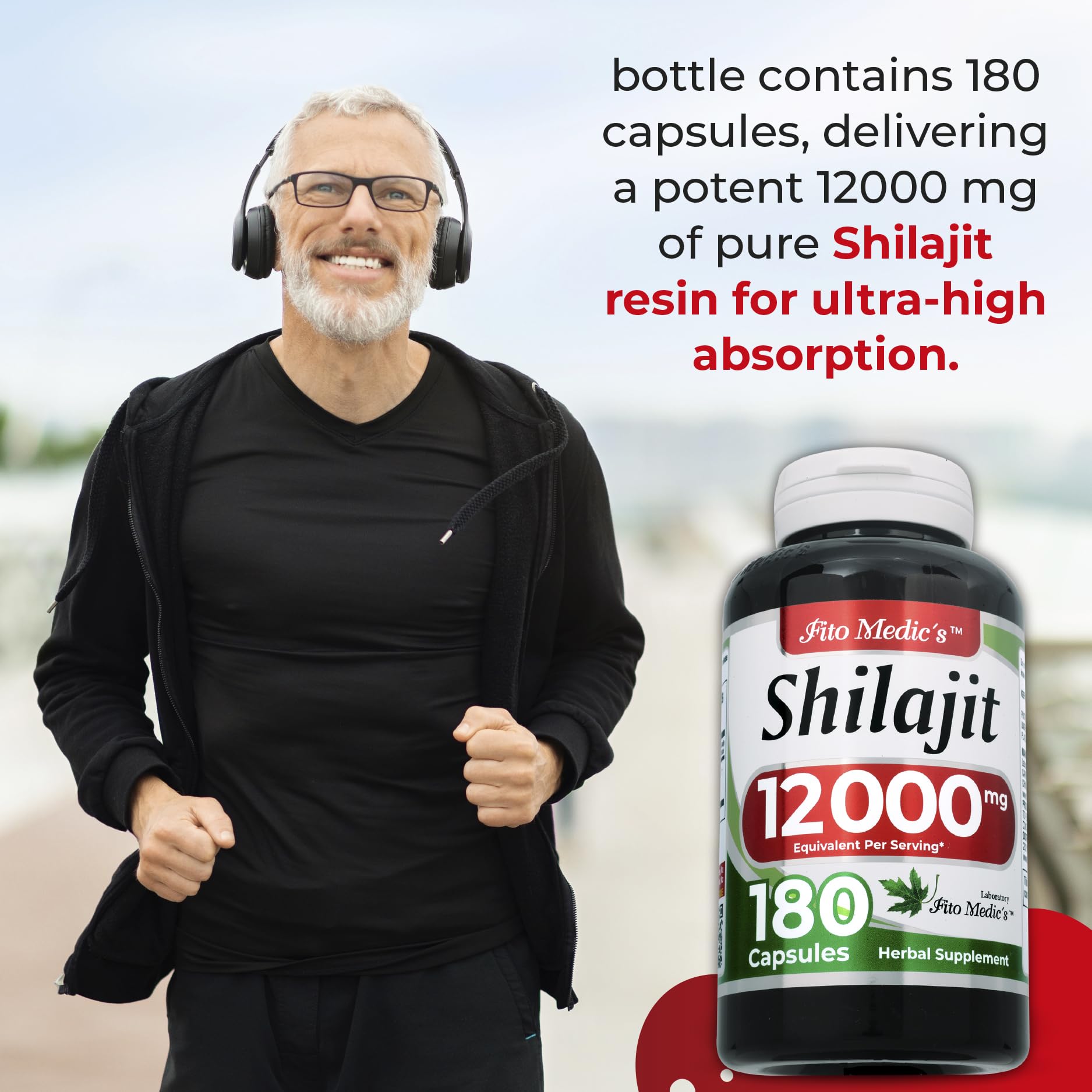 FITO MEDIC'S Shilajit Capsules close-up of capsules