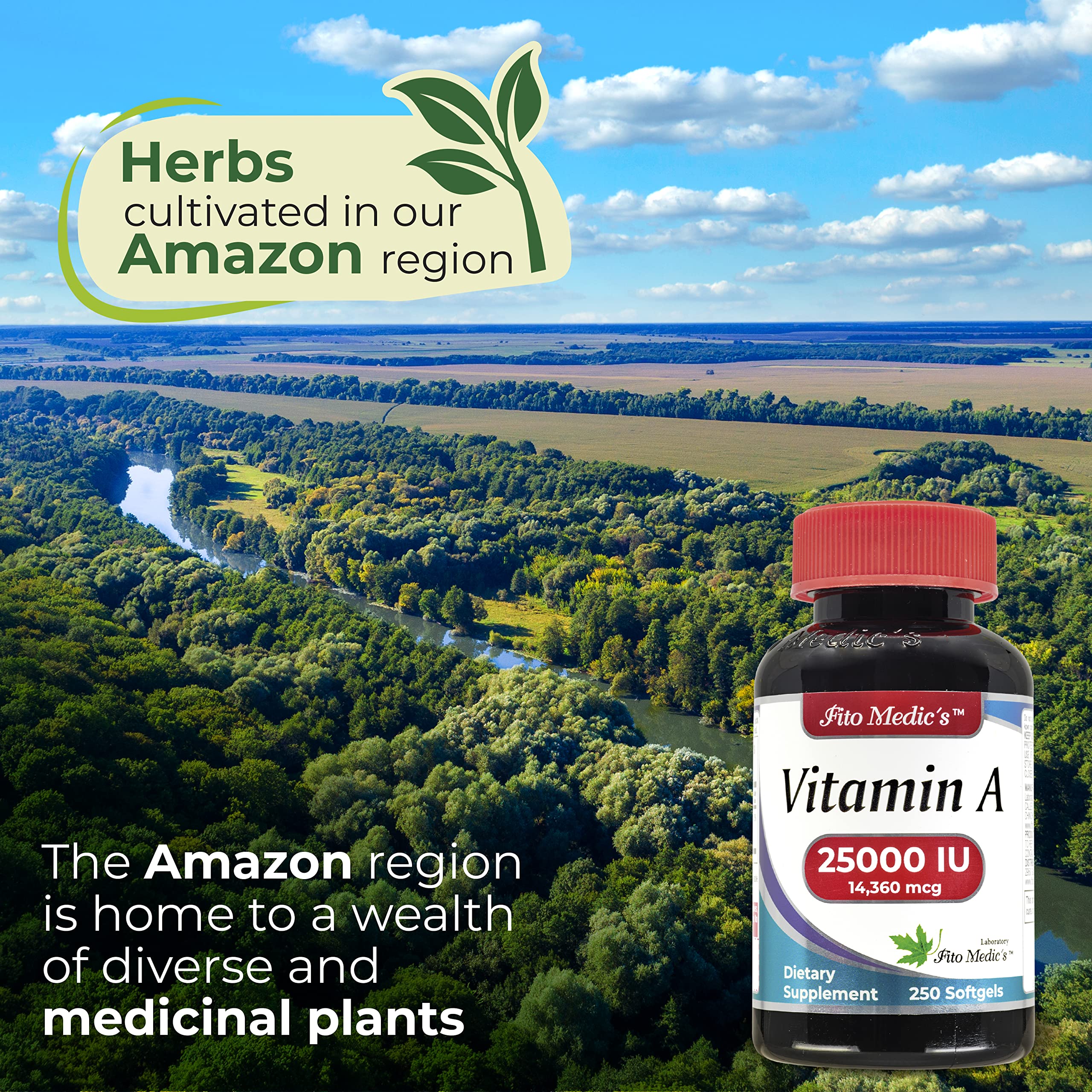 FITO MEDIC'S Vitamin A 25000 IU Softgels close-up