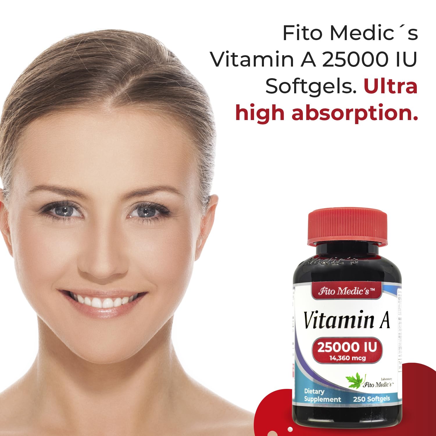 FITO MEDIC'S Vitamin A 25000 IU Softgels packaging
