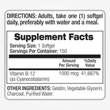FITO MEDIC'S Vitamin B12 Supplement bottle with dosage information