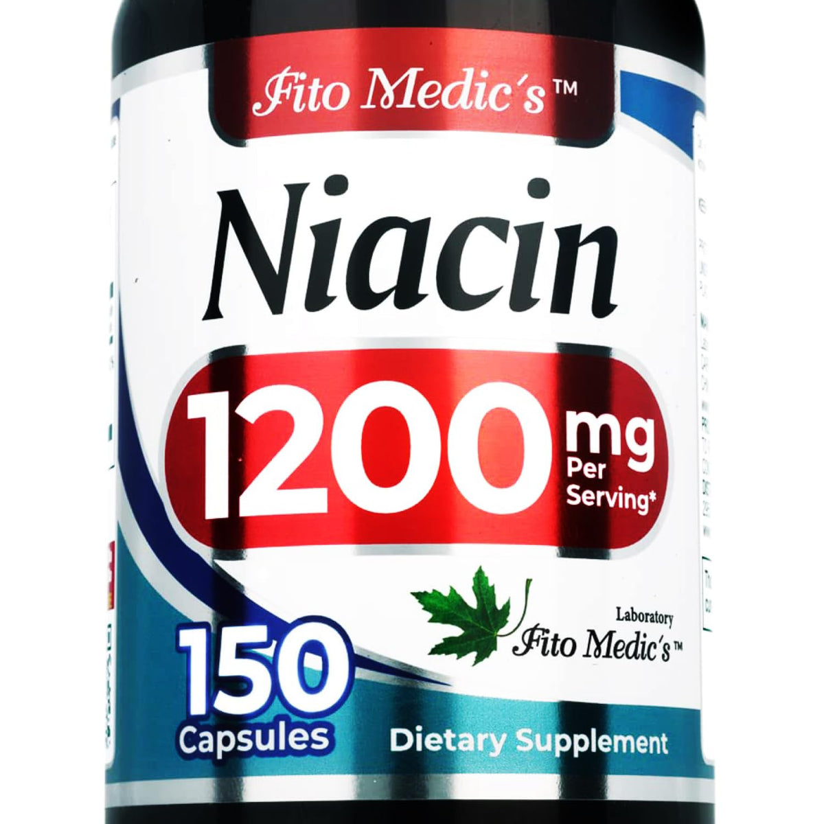 FITO MEDIC'S Vitamin B3 Niacin Capsules bottle front view