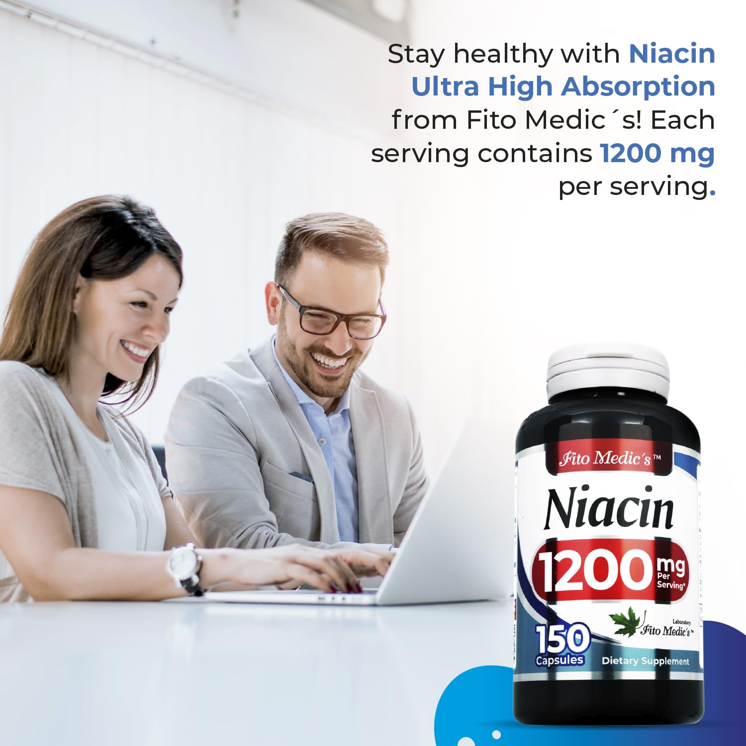 FITO MEDIC'S Vitamin B3 Niacin Capsules close-up of capsules