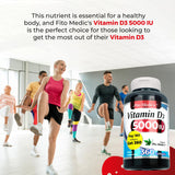 FITO MEDIC'S Vitamin D3 5000 IU Softgels nutritional information