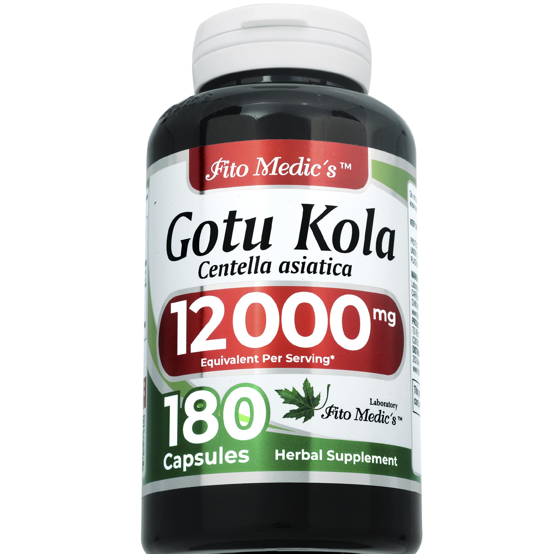 Fito Medics Gotu Kola capsules in a hand