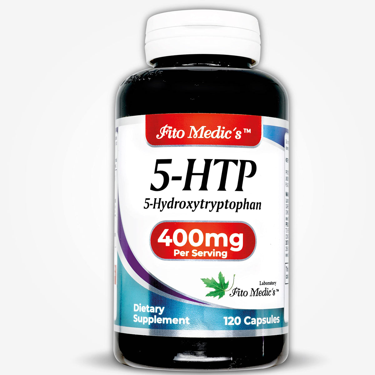 FITOMEDIC'S 5-HTP 400mg 120 Capsules front view