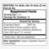 FITOMEDIC'S Black Walnut Wormwood Drops label details