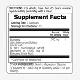 FITOMEDIC'S Blueberry Extract 300mg supplement facts on label