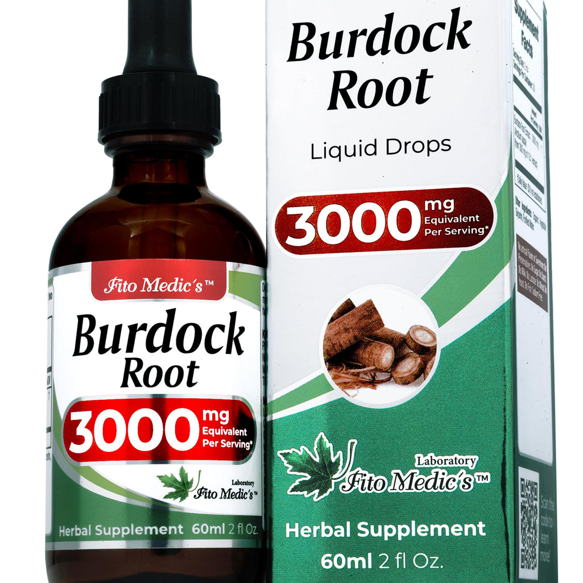 FITOMEDIC'S Burdock Root Tincture 2 fl oz front view