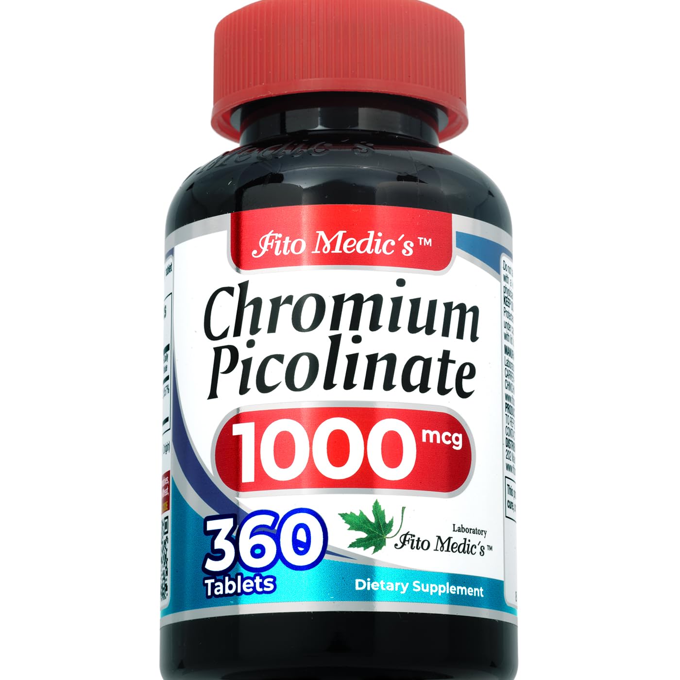 FITOMEDIC'S Chromium Picolinate bottle side view