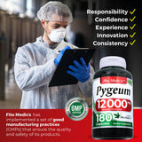 FITOMEDIC'S Pygeum Bark 600mg capsules back view