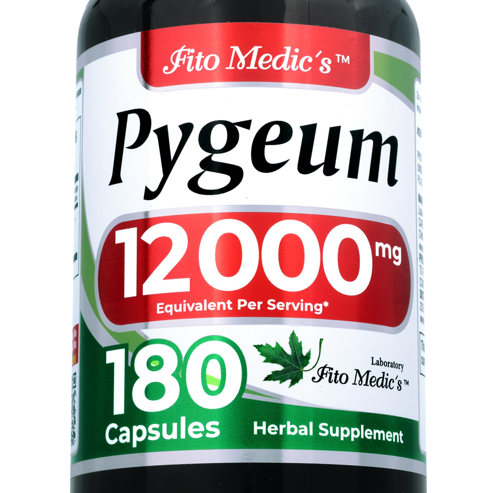 FITOMEDIC'S Pygeum Bark 600mg capsules front view