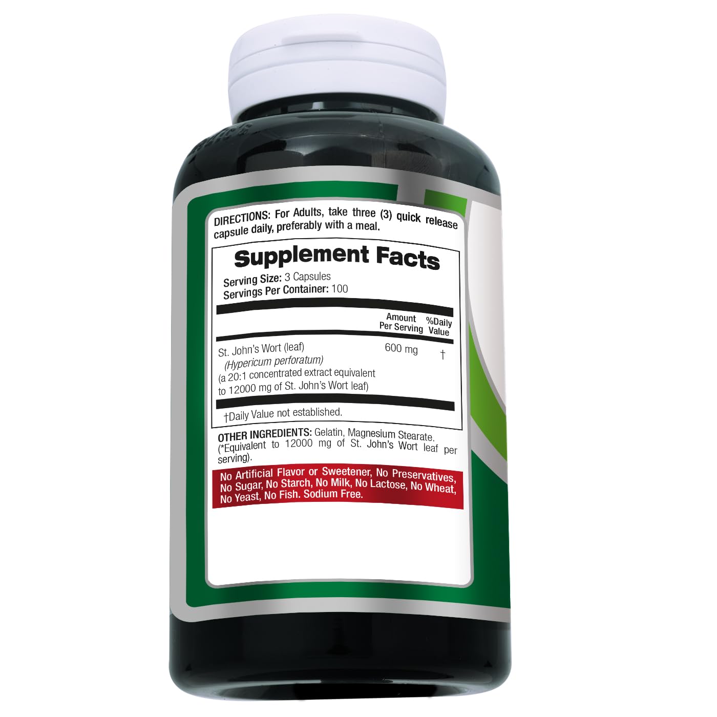 FITOMEDIC'S St. John's Wort 600mg capsules close-up