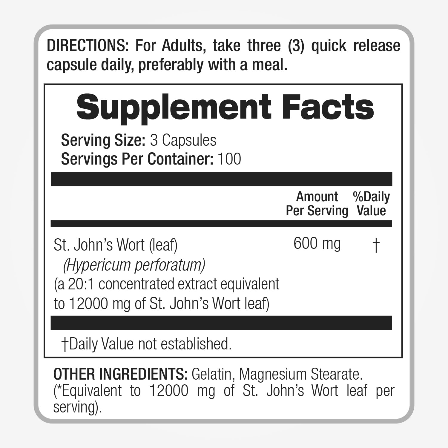 FITOMEDIC'S St. John's Wort 600mg capsules with herbs