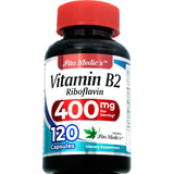 FITOMEDIC'S Vitamin B2 Riboflavin 400mg 120 Capsules side view