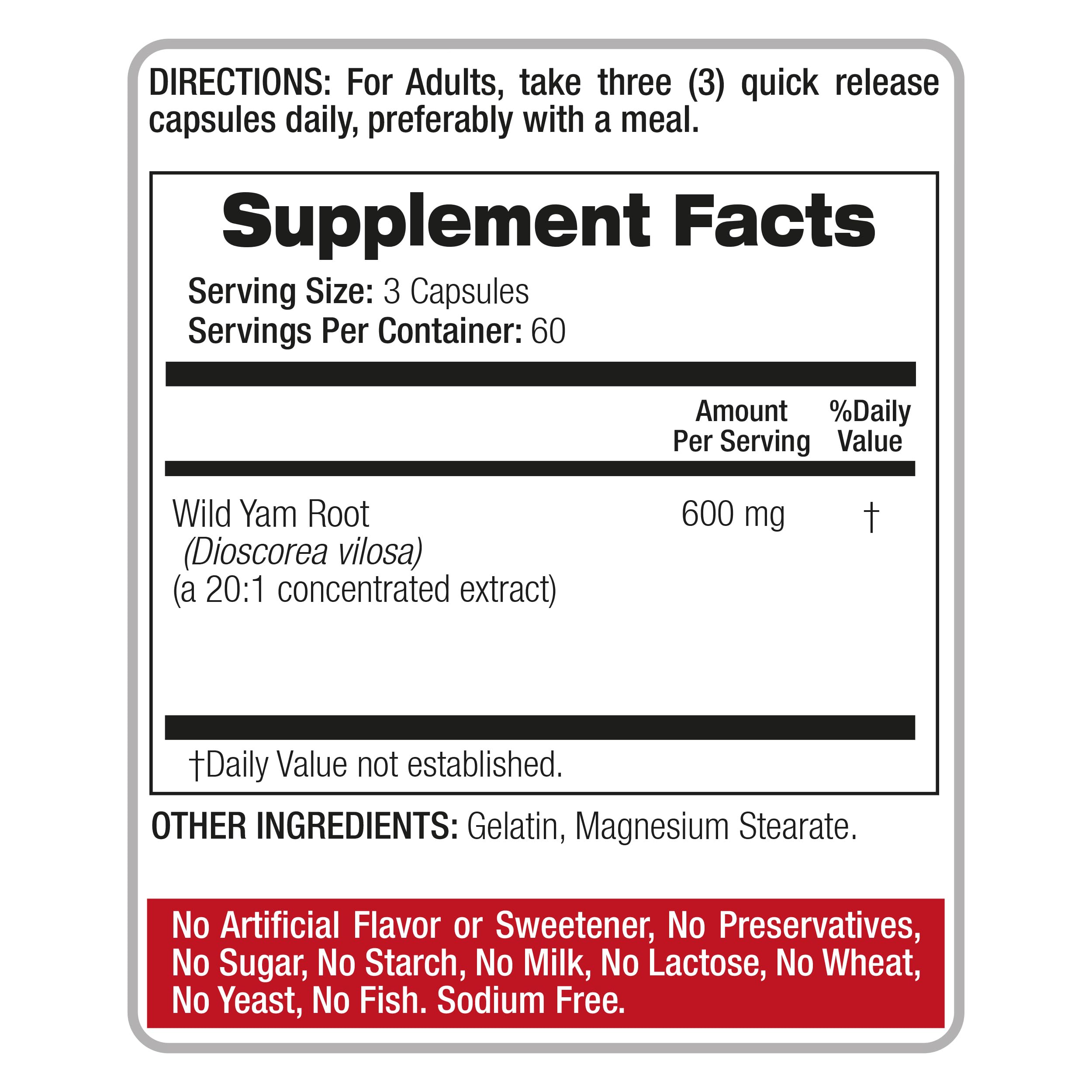 FITOMEDIC'S Wild Yam Root Capsules close-up of capsules