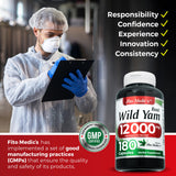 FITOMEDIC'S Wild Yam Root Capsules with measuring spoon