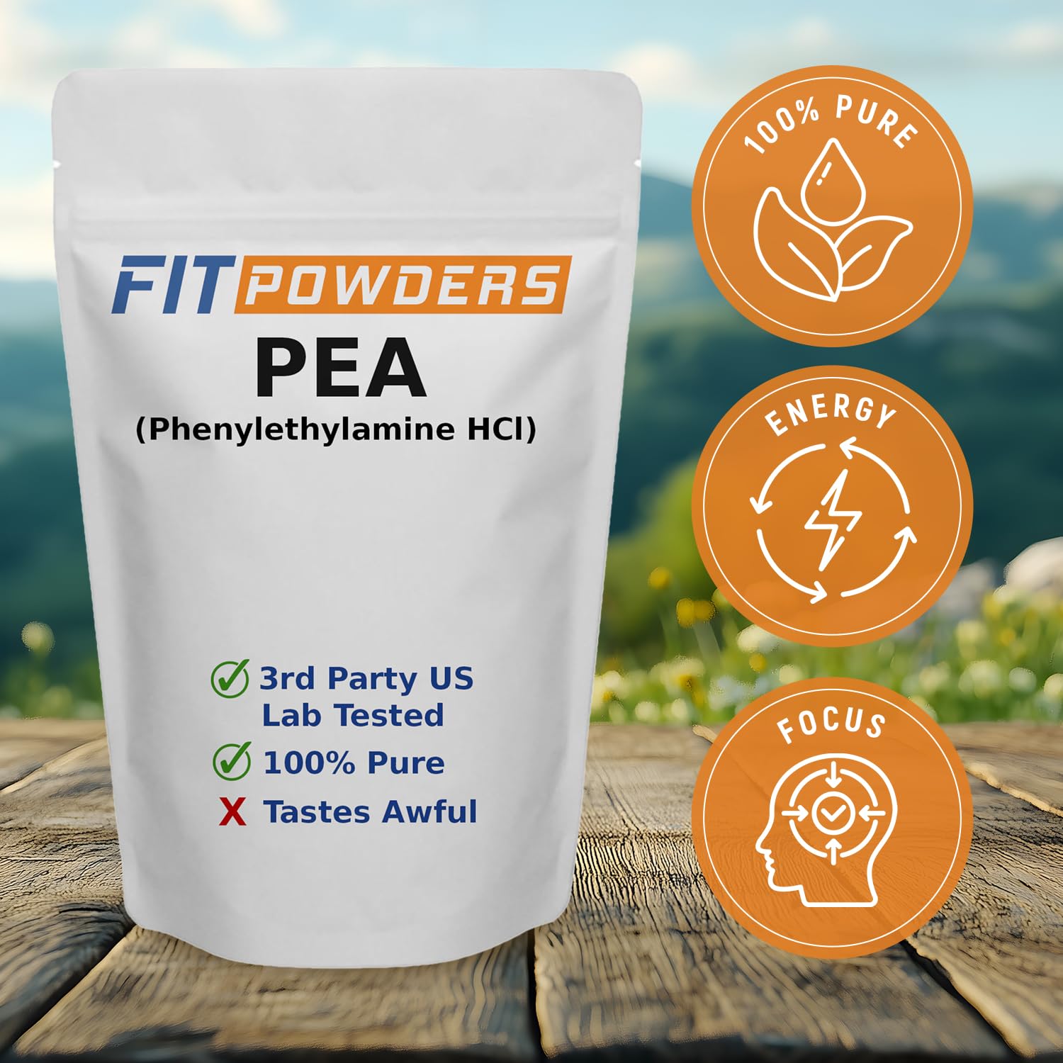 FitPowders L-Glutamine packaging side view