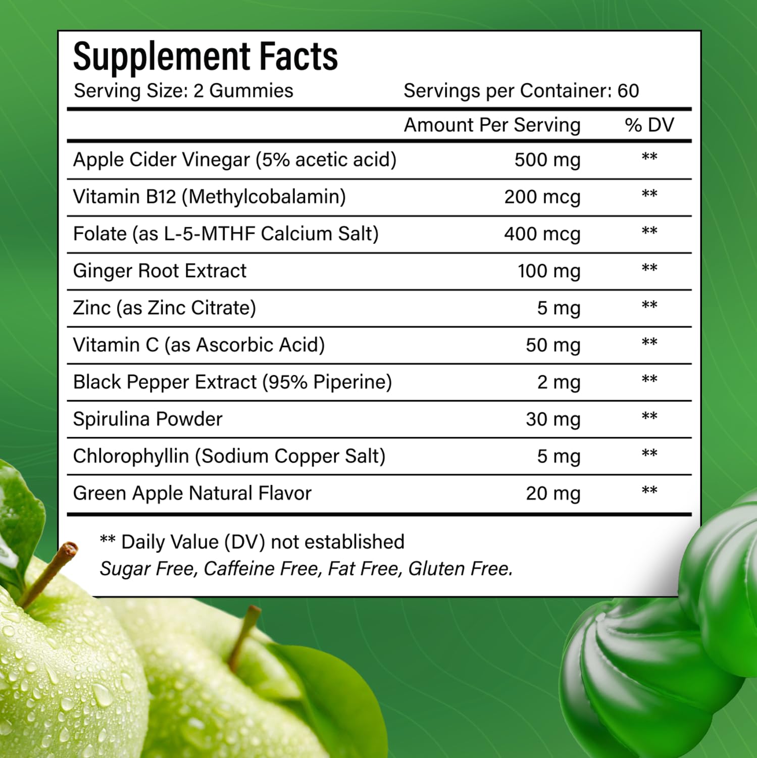 FitVitality Apple Cider Vinegar Gummies close-up of gummies
