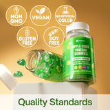 FitVitality Apple Cider Vinegar Gummies with fresh ginger