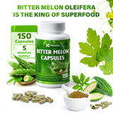 FitVitality Bitter Melon Capsules with measuring spoon