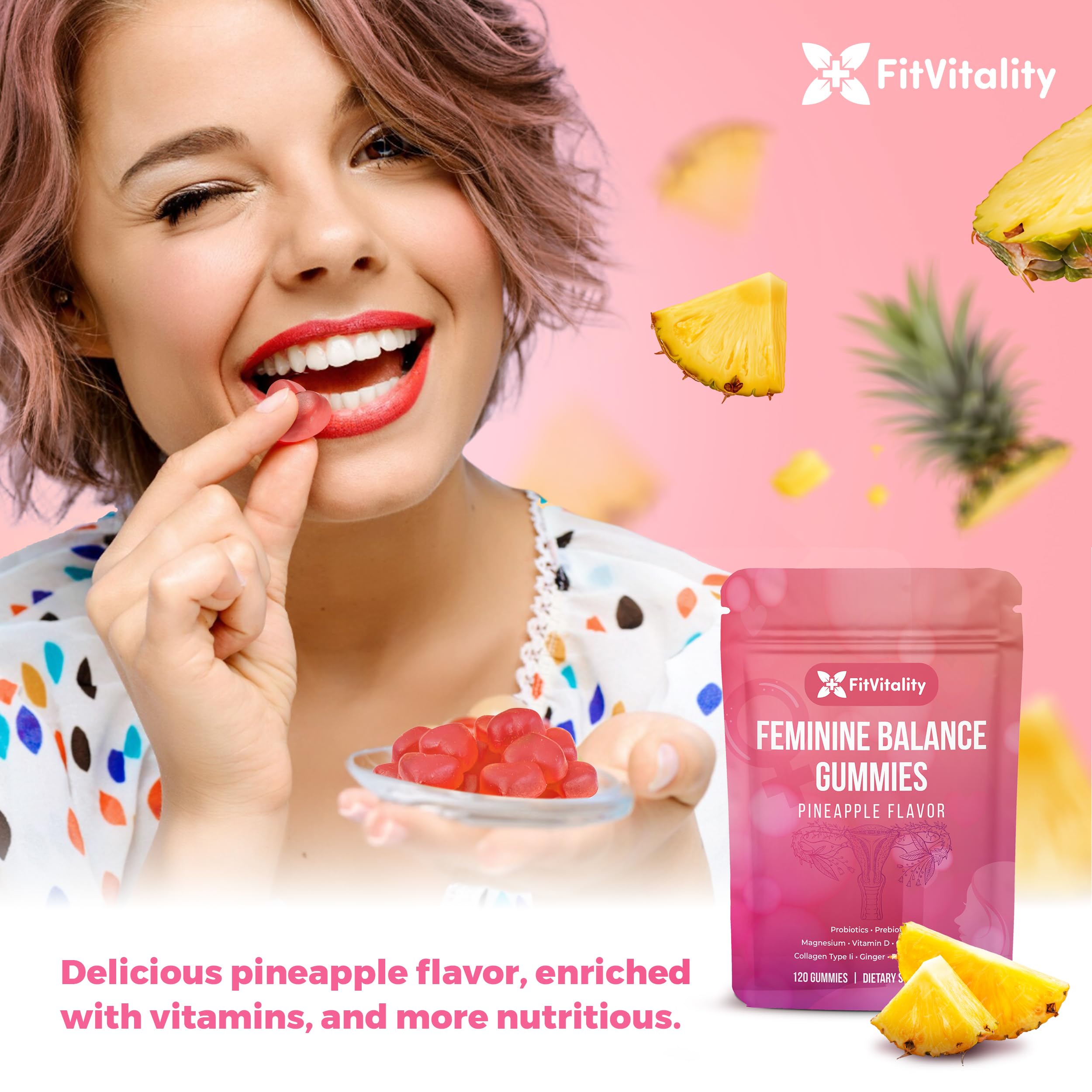 FitVitality Feminine Balance Gummies ingredients list