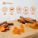 FitVitality Moringa Gummies alongside fresh fruits