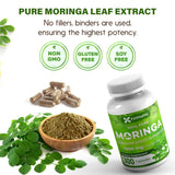 FitVitality Moringa Leaf Extract Capsules 1000mg bottle with label