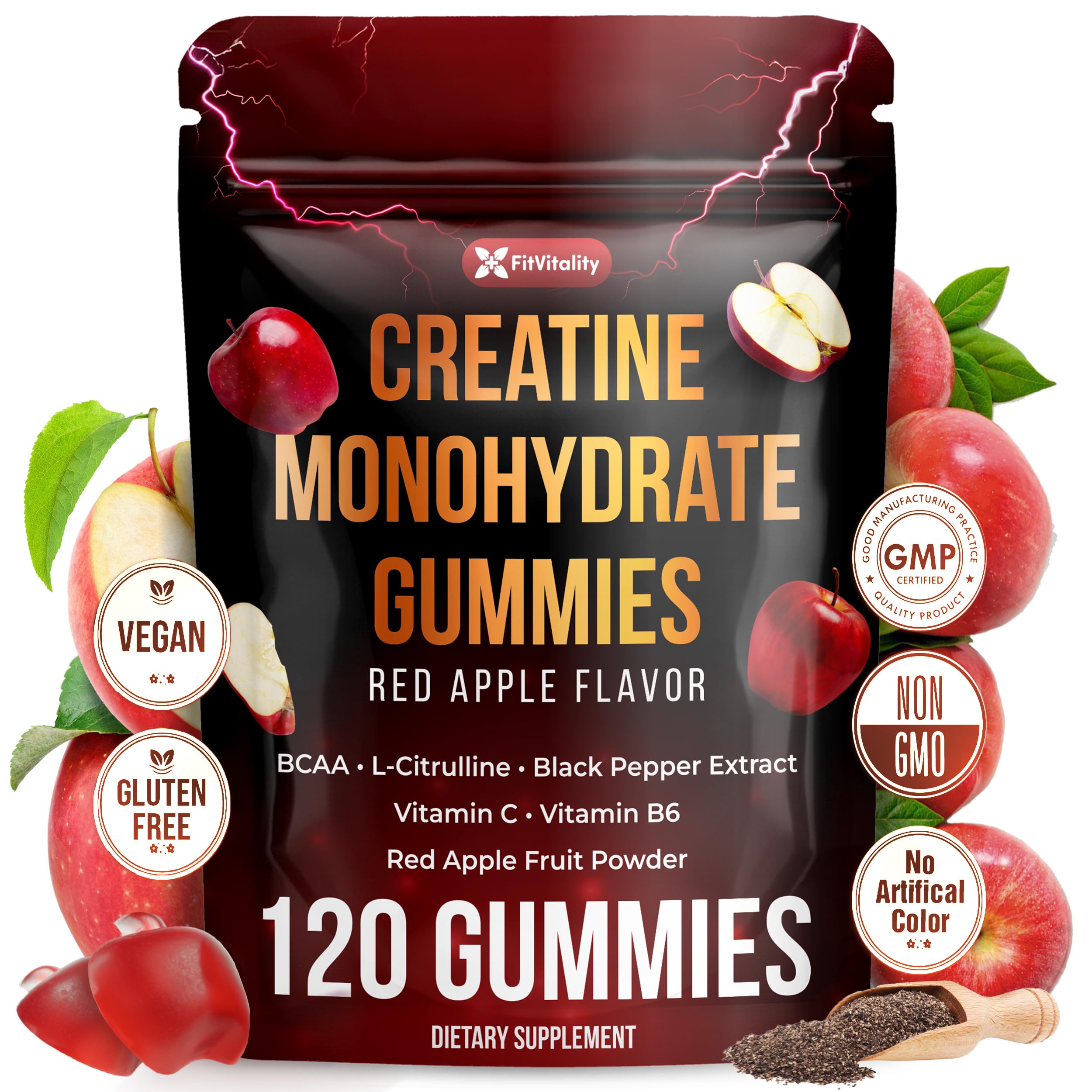 FitVitality Moringa Supplement 381g with a glass of water