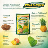 Five Brothers Piñalinaza Colon Cleanse Fiber Powder mixed in a glass of water