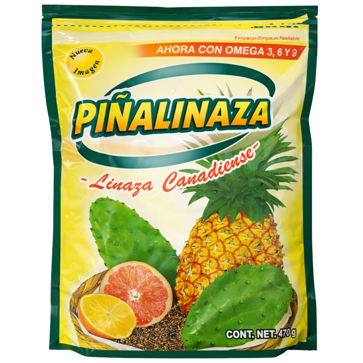 Five Brothers Products Piñalinaza Colon Cleanse Fiber Powder front view packaging