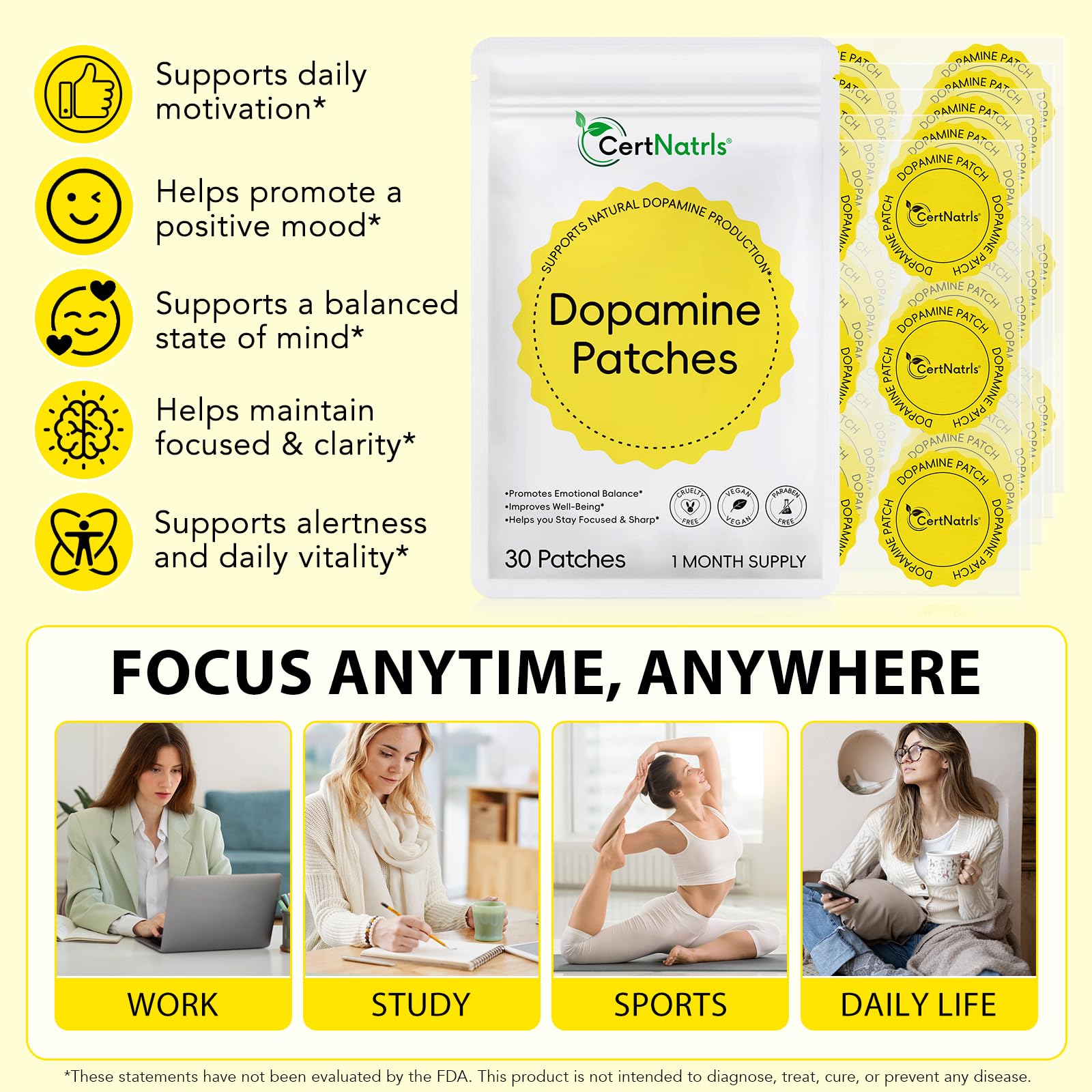 FJQDGXPS Dopamine Patches in natural setting