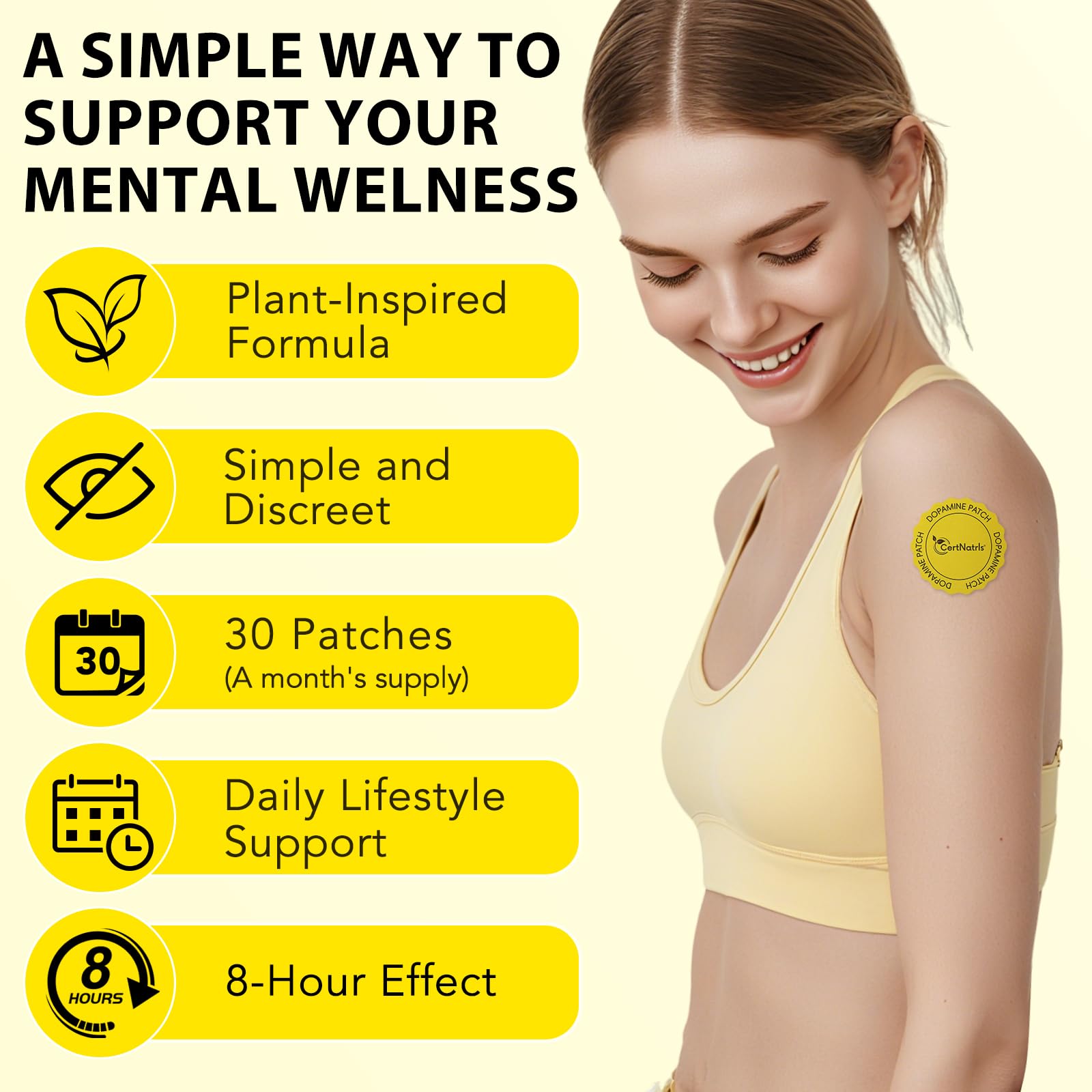 FJQDGXPS Dopamine Patches with ingredients list