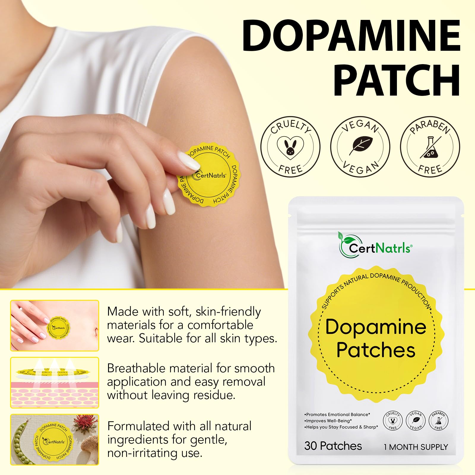 FJQDGXPS Plant-Based Dopamine Patches lifestyle scene