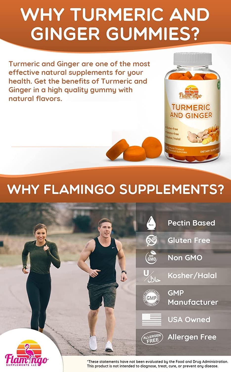 Flamingo Supplements Turmeric Extract 227g side view