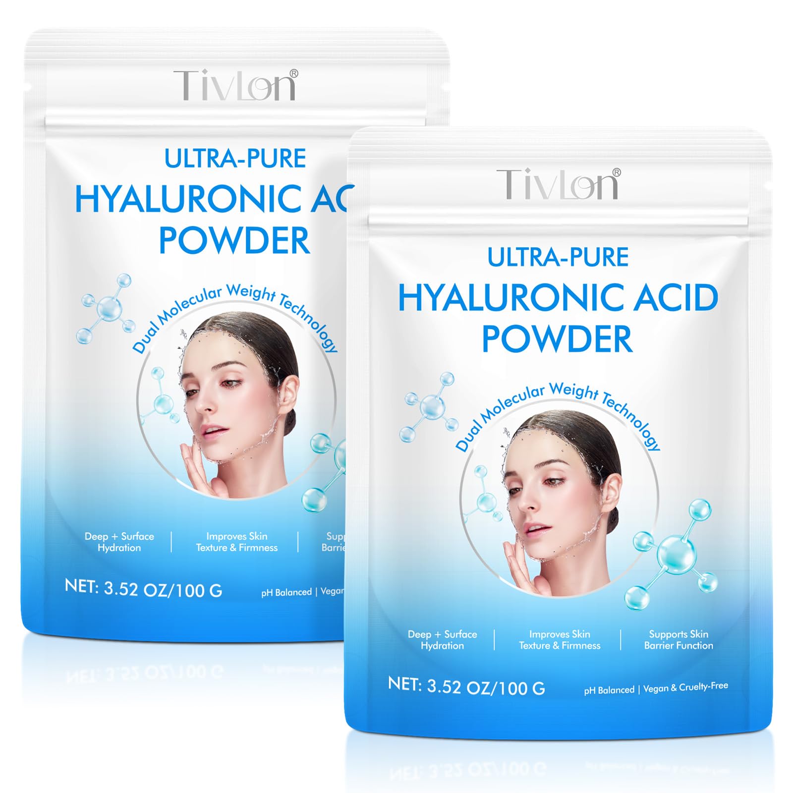 flasture Hyaluronic Acid Powder 10g front view