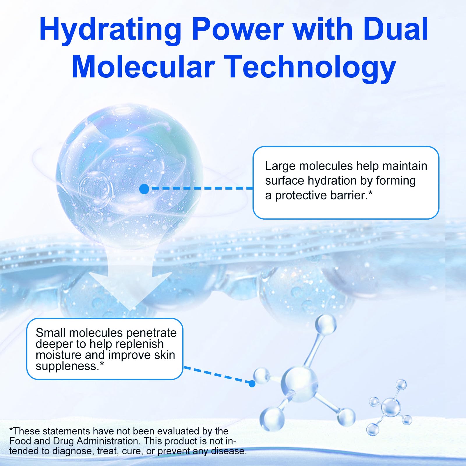 flasture Hyaluronic Acid Powder scoop for mixing