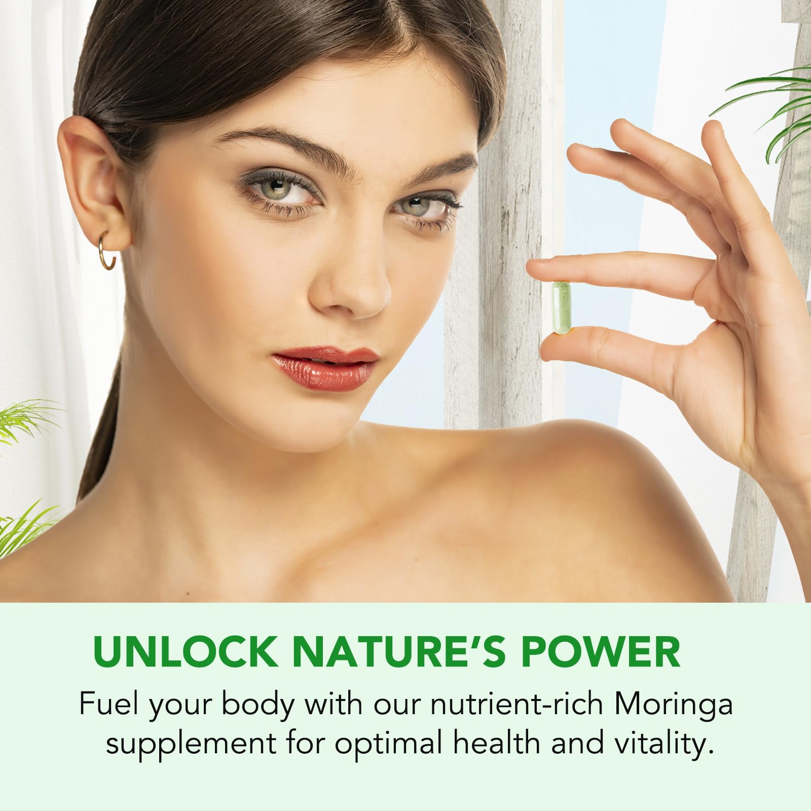 flasture Organic Moringa Capsules lifestyle scene