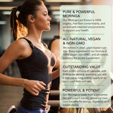flasture Organic Moringa Capsules side view