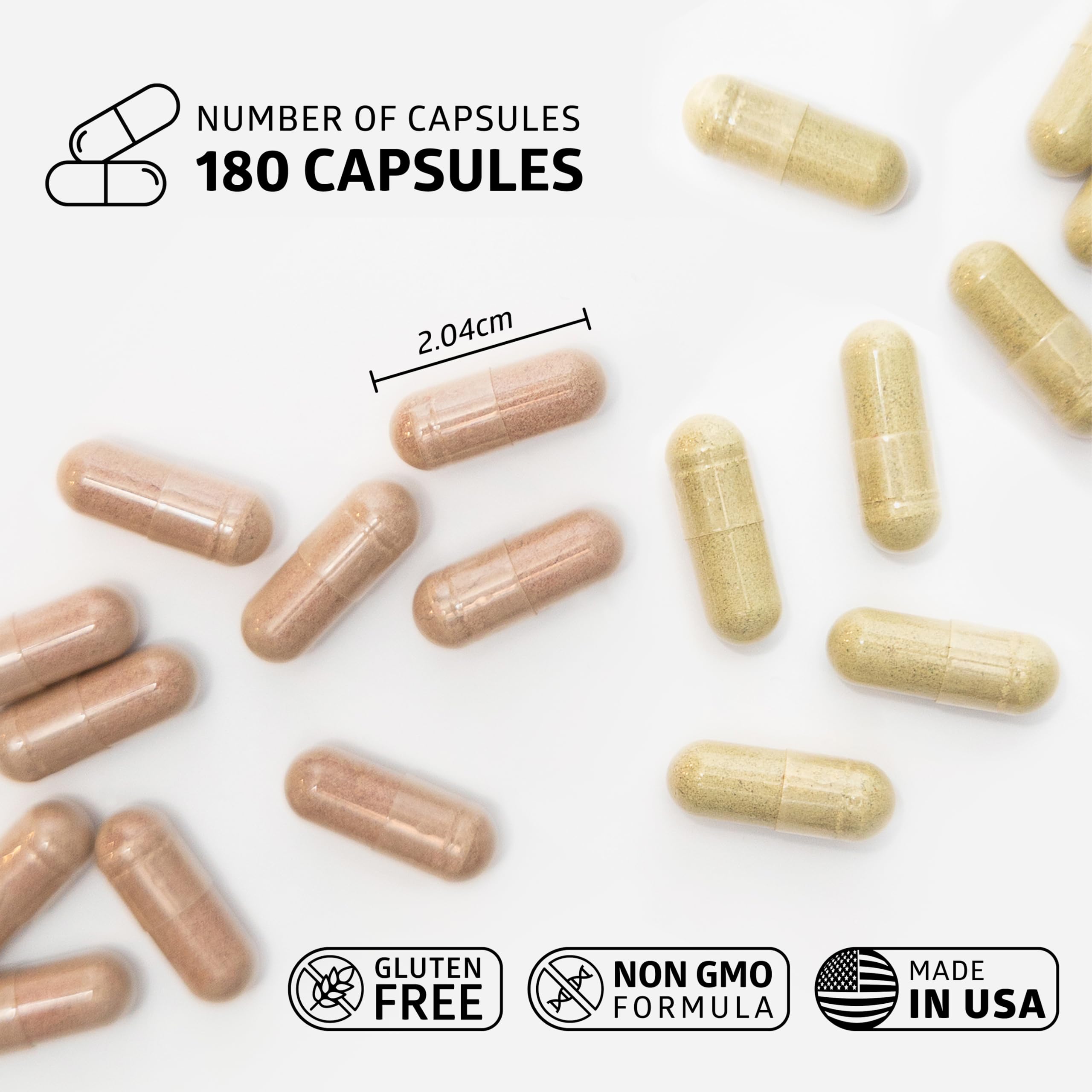 Flat lay of Number One Nutrition Super Fruits and Veggies capsules and fresh produce