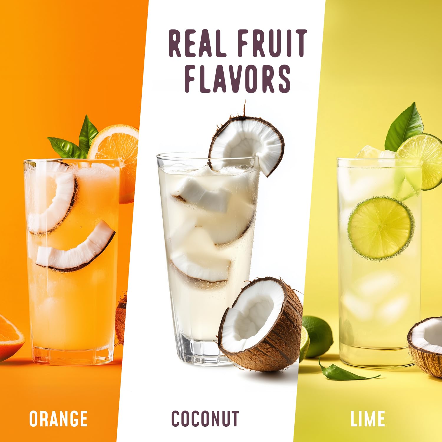 FlavCity Collagen Drink Mix Powder Coconut Lime flavour stick pack
